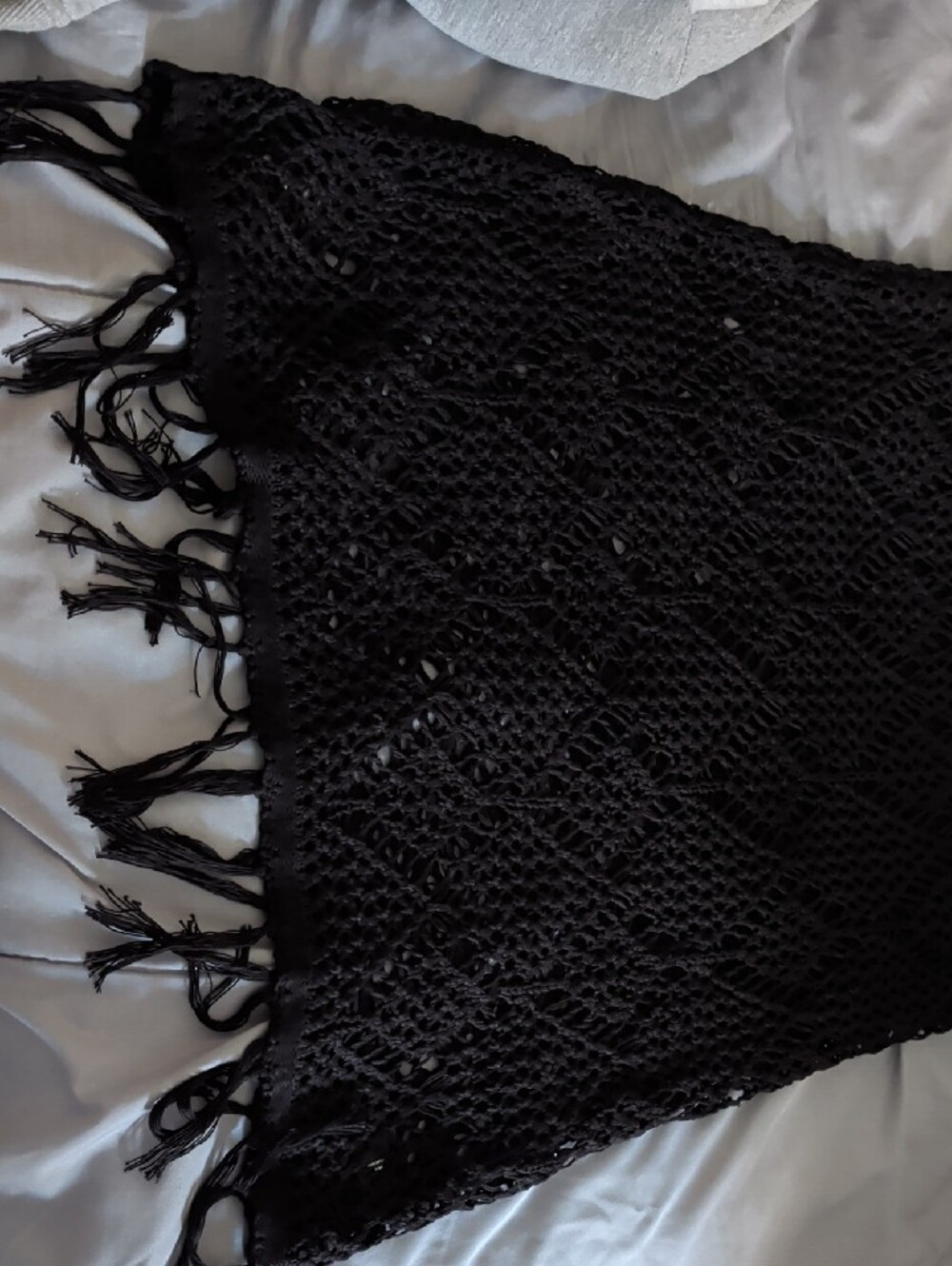 torrid Black Crochet Swim Cover-Up Dress - Picture 3 of 4